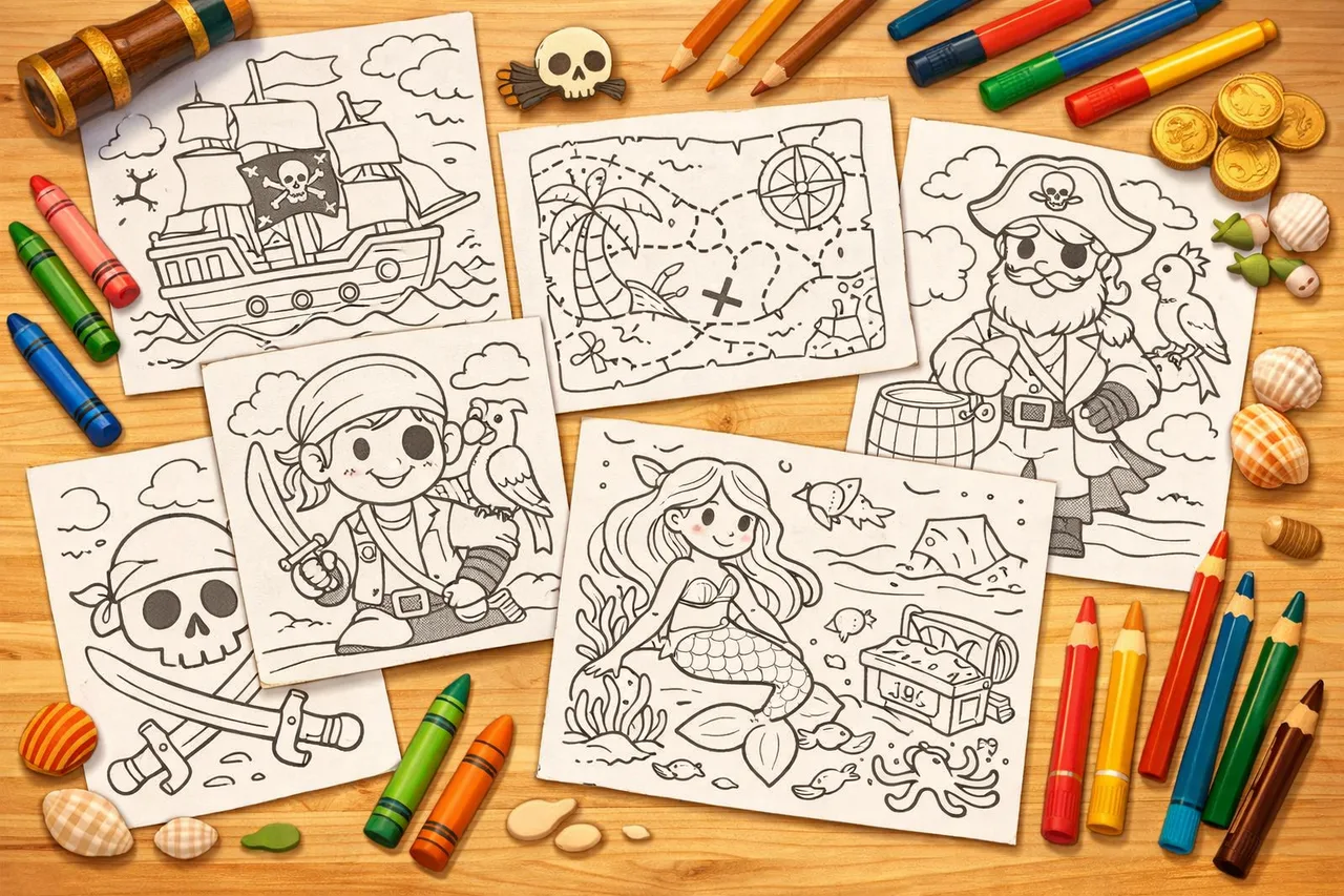 Pirates Coloring Pages