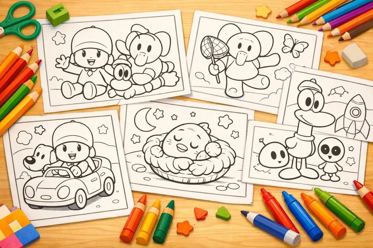Pocoyo Coloring Pages