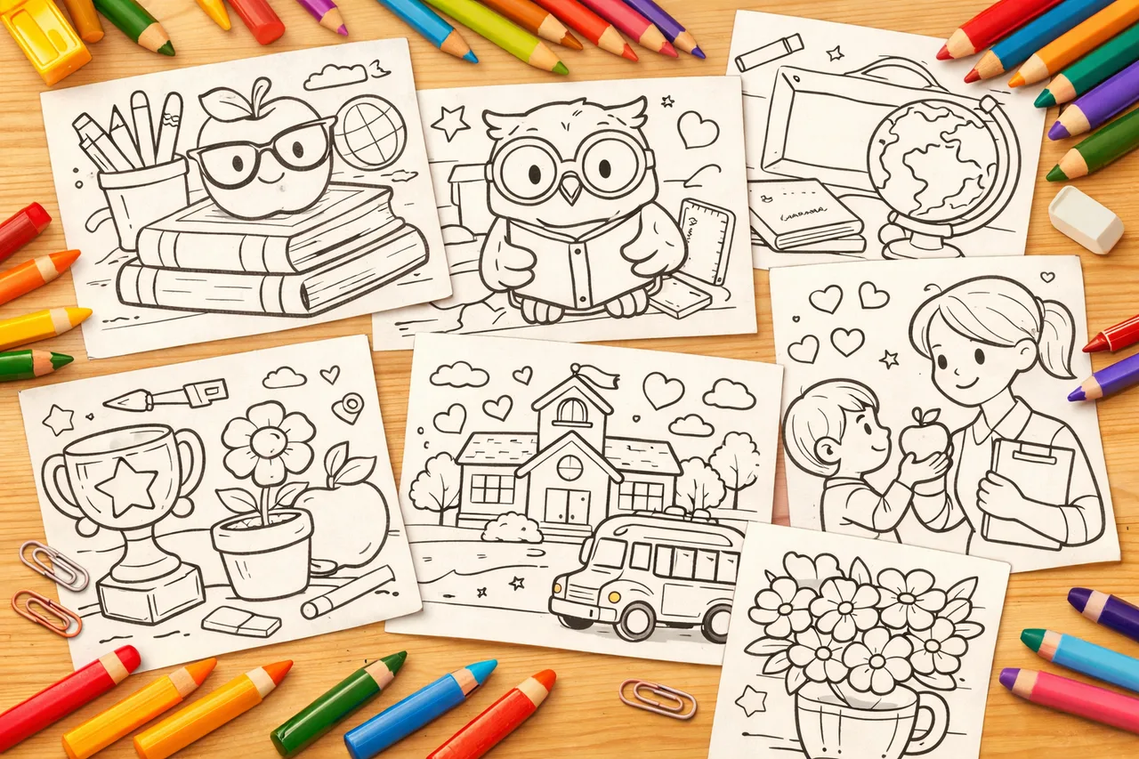 Teacher Appreciation Coloring Pages